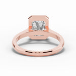Radiant Lumière Bezel Solitaire Ring ABER-104-RA-LGD-11  - Abtin & Co.