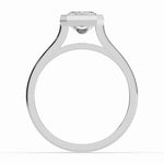 Radiant Lumière Bezel Solitaire Ring ABER-104-RA-LGD-6  - Abtin & Co.