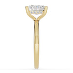 Radiant Lustre Hidden Halo Solitaire Ring ABER-101-RA-LGD-1  - Abtin & Co.
