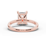 Radiant Lustre Hidden Halo Solitaire Ring ABER-101-RA-LGD-11  - Abtin & Co.
