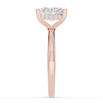 Radiant Lustre Hidden Halo Solitaire Ring ABER-101-RA-LGD-11  - Abtin & Co.
