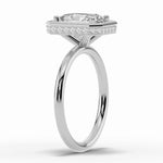 Radiant Nova Halo Engagement Ring Ring ABER-108-RA-LGD-2  - Abtin & Co.