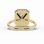 Radiant Nova Halo Engagement Ring Ring ABER-108-RA-LGD-1  - Abtin & Co.