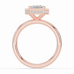 Radiant Nova Halo Engagement Ring Ring ABER-108-RA-LGD-3  - Abtin & Co.