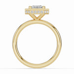 Radiant Nova Halo Engagement Ring Ring ABER-108-RA-LGD-1  - Abtin & Co.