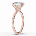 Radiant Tiara Glow Solitaire Ring ABER-102-RA-LGD-11  - Abtin & Co.