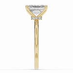 Radiant Tiara Glow Solitaire Ring ABER-102-RA-LGD-1  - Abtin & Co.