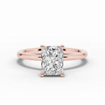 Radiant Tiara Glow Solitaire Ring ABER-102-RA-LGD-11  - Abtin & Co.