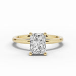 Radiant Tiara Glow Solitaire Ring ABER-102-RA-LGD-1  - Abtin & Co.