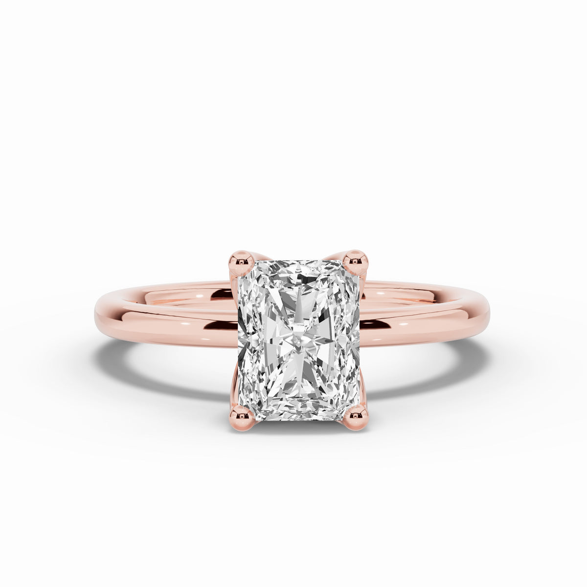 Raidiant Lustre Solitaire Ring ABER-100-RA-LGD-11  - Abtin & Co.