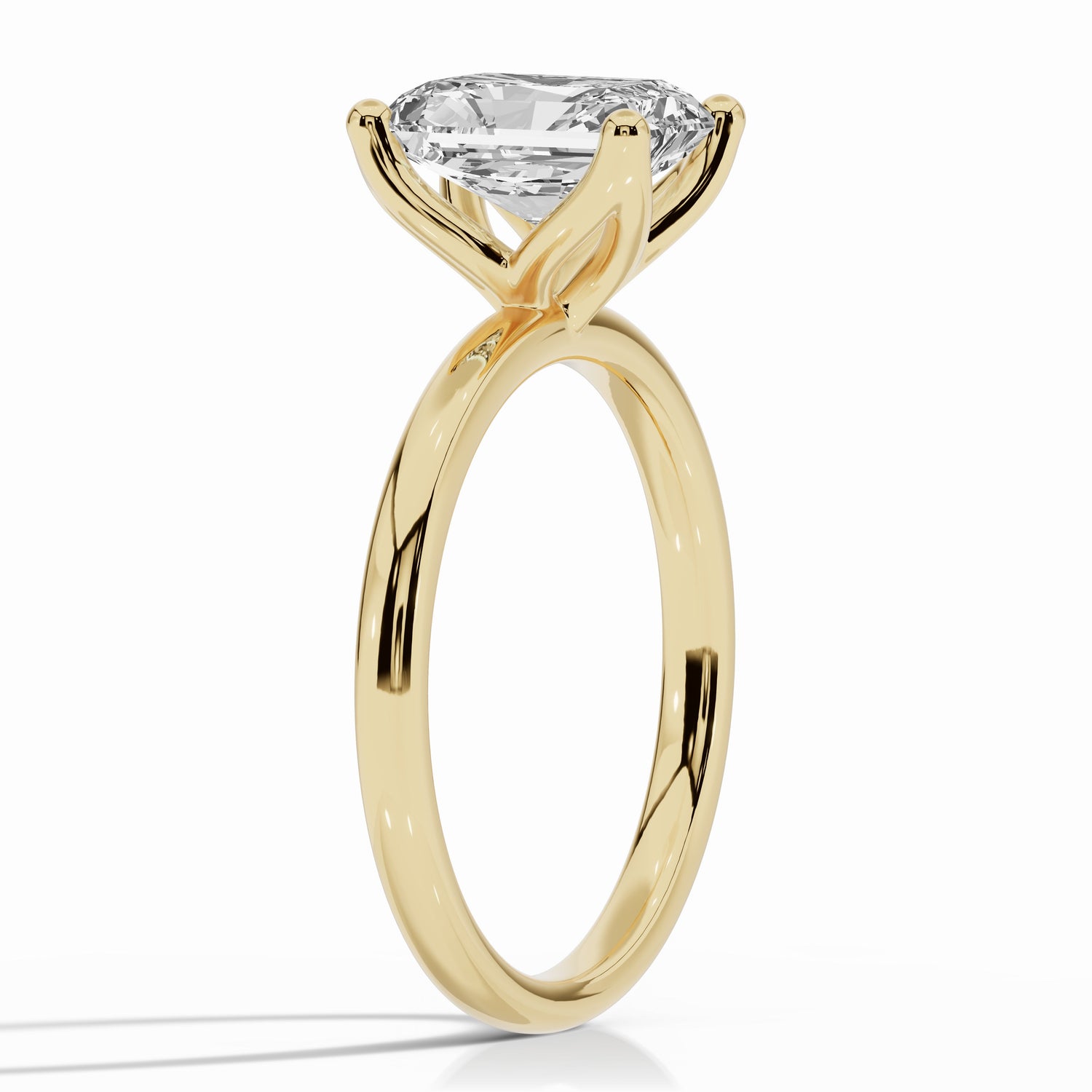 Raidiant Lustre Solitaire Ring ABER-100-RA-LGD-1  - Abtin & Co.