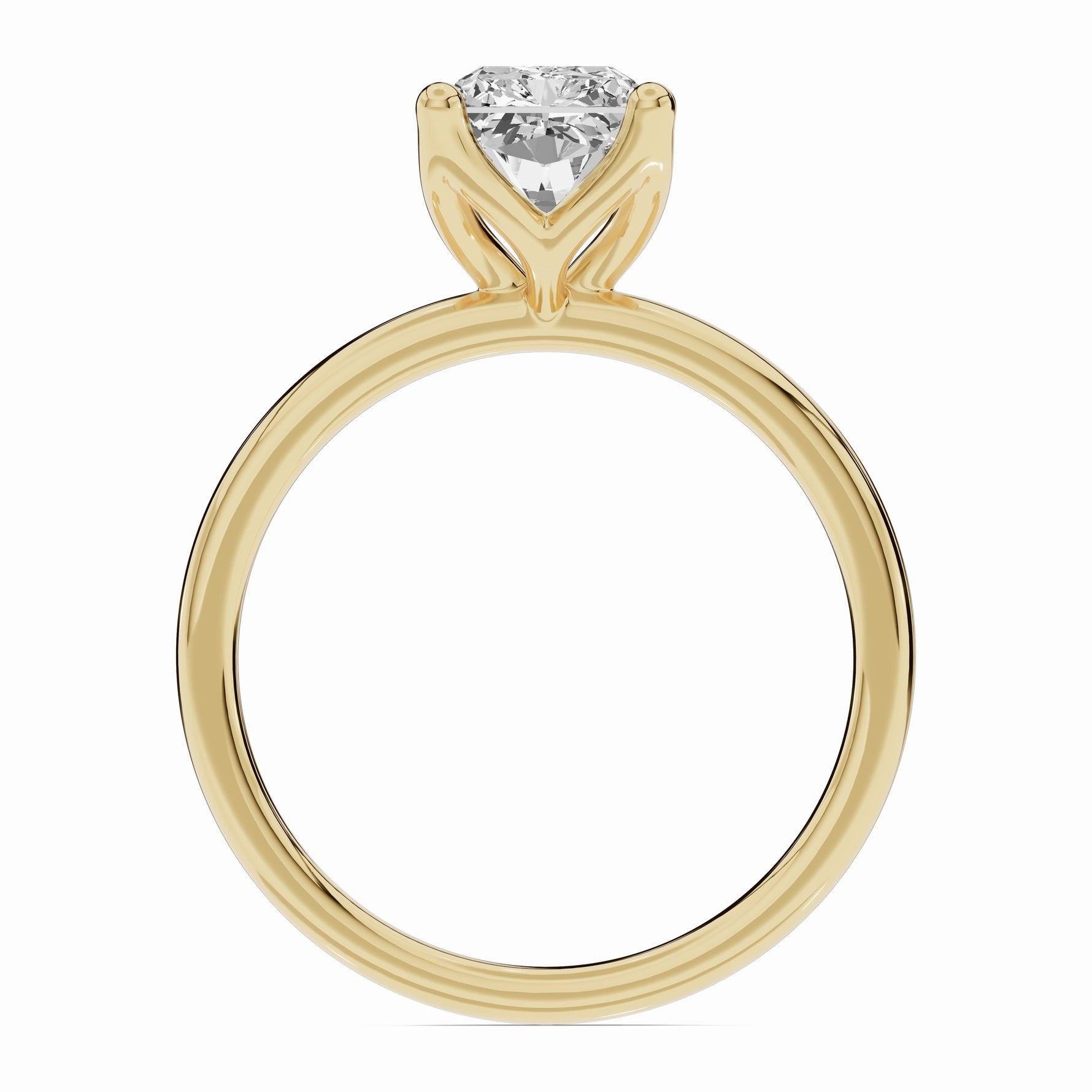 Raidiant Lustre Solitaire Ring ABER-100-RA-LGD-1  - Abtin & Co.