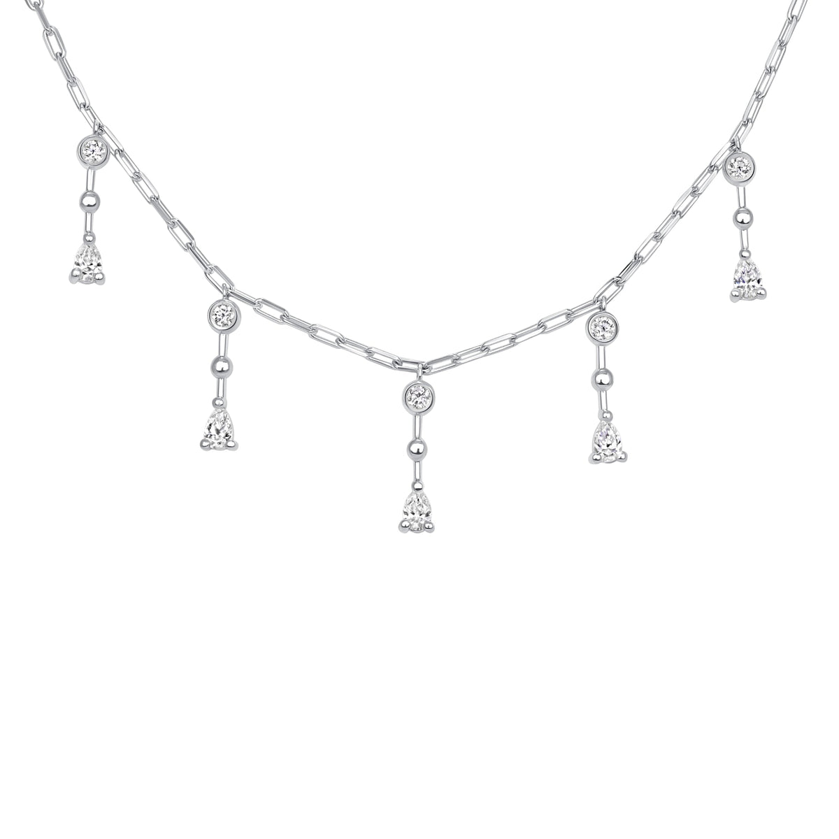 Riviera Drop Necklace Necklace ABN-181-LGD-2  - Abtin & Co.