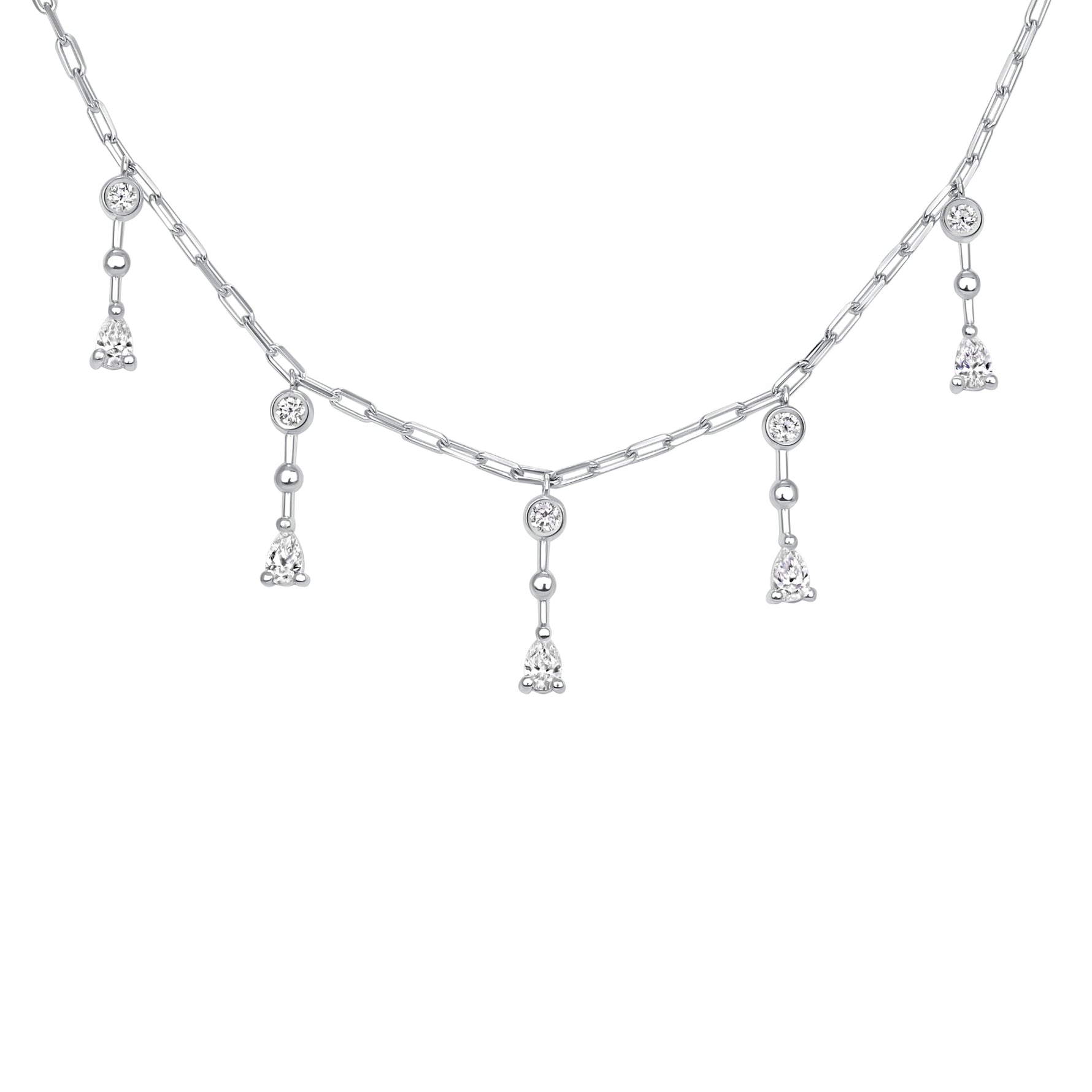 Riviera Drop Necklace Necklace ABN-181-LGD-2  - Abtin & Co.