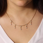 Riviera Drop Necklace Necklace ABN-181-LGD-1  - Abtin & Co.