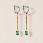 Riviera Emerald Cascade Earrings Earring ABE-237V5-PR-EMD-1  - Abtin & Co.