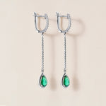 Riviera Emerald Cascade Earrings Earring ABE-237V5-PR-EMD-2  - Abtin & Co.