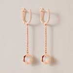 Riviera Fire Opal Cascade Earrings Earring ABE-238V11-OV-OPD-3  - Abtin & Co.