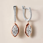 Riviera Marquise Drop Earrings   - Abtin & Co.
