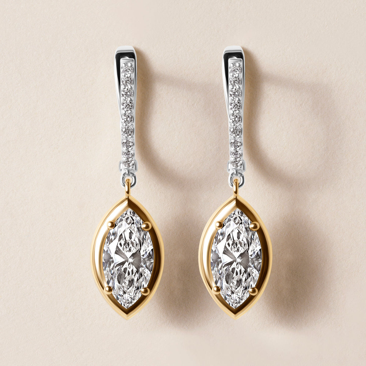Riviera Marquise Drop Earrings   - Abtin & Co.
