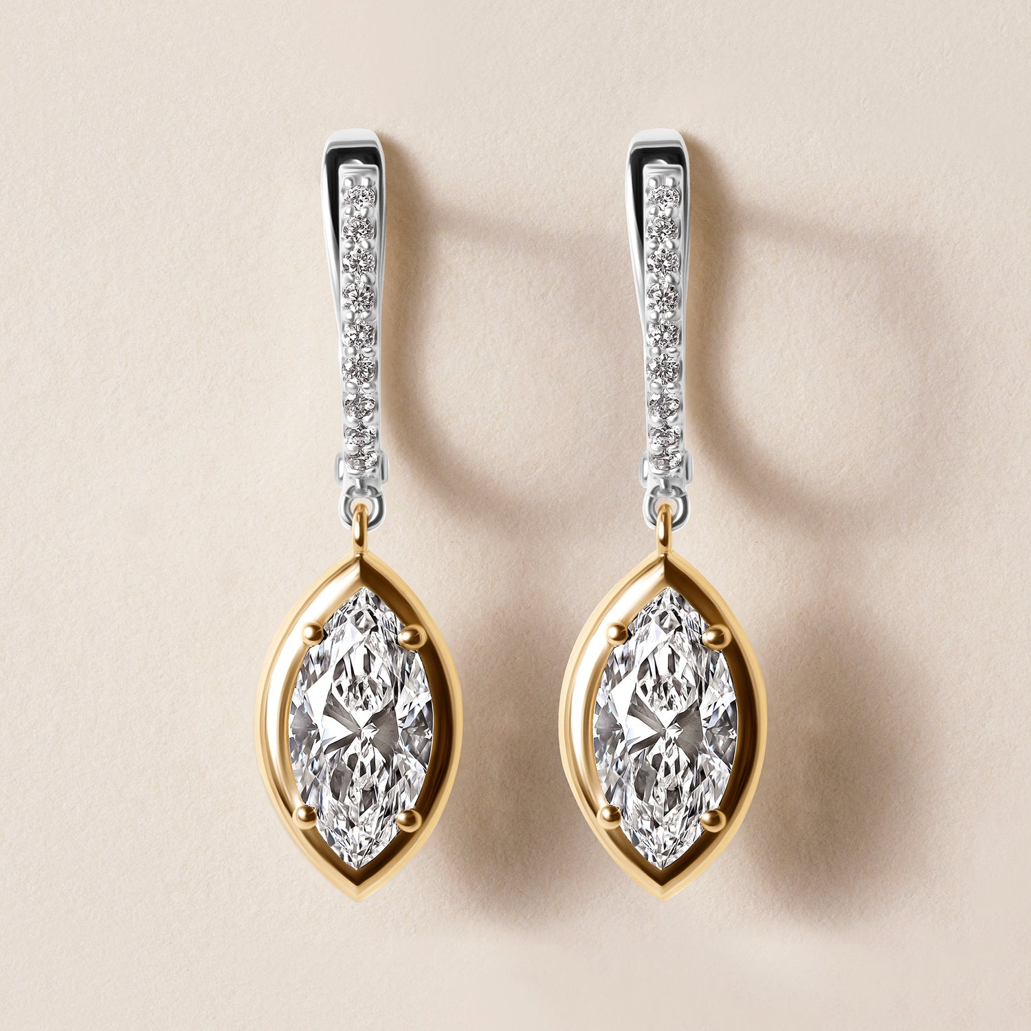 Riviera Marquise Drop Earrings   - Abtin & Co.