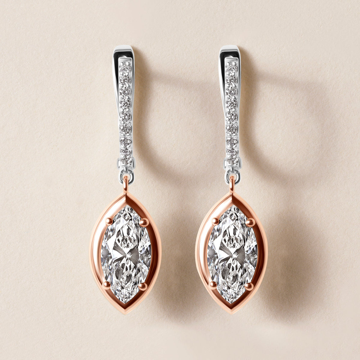 Riviera Marquise Drop Earrings   - Abtin & Co.