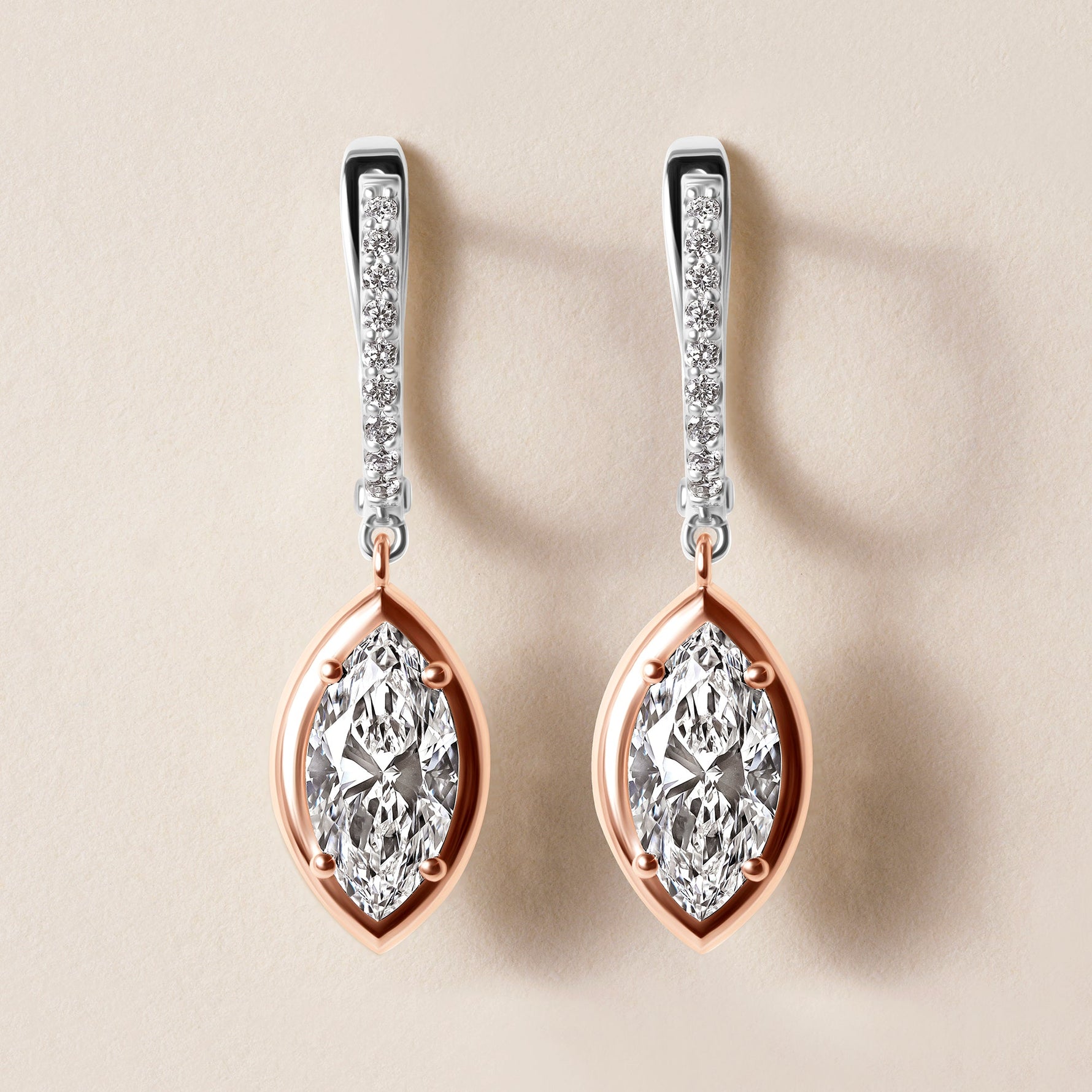 Riviera Marquise Drop Earrings   - Abtin & Co.