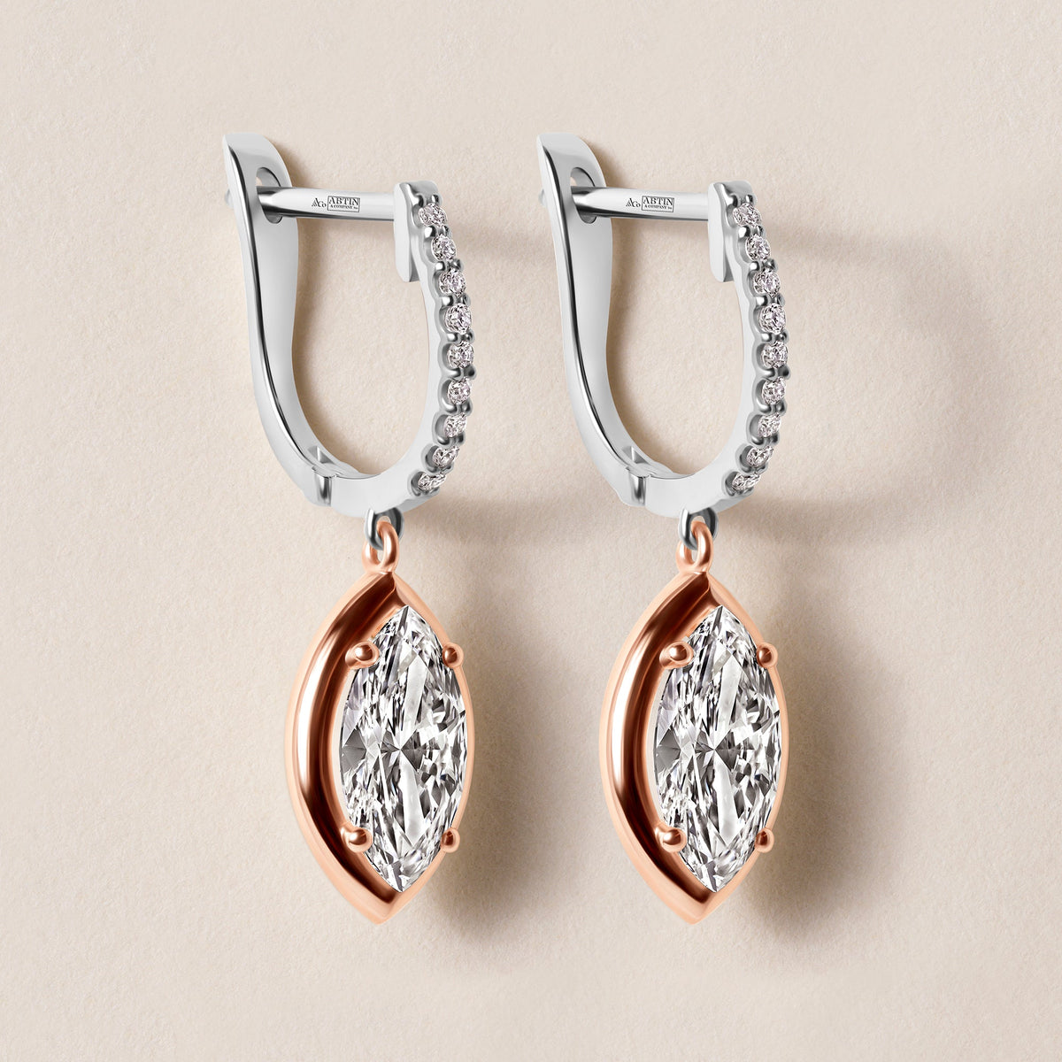 Riviera Marquise Drop Earrings   - Abtin & Co.