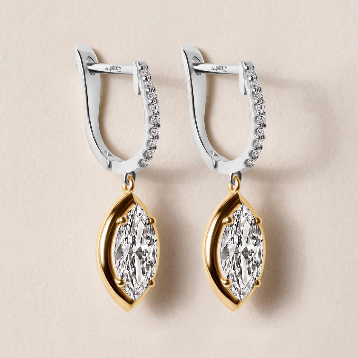 Riviera Marquise Drop Earrings   - Abtin & Co.
