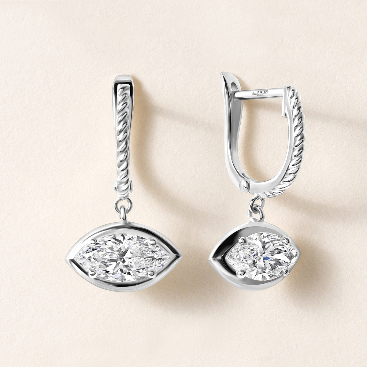 Riviera Marquise Drop Earrings Earring ABE-238V7-MQ-LGD-4  - Abtin & Co.