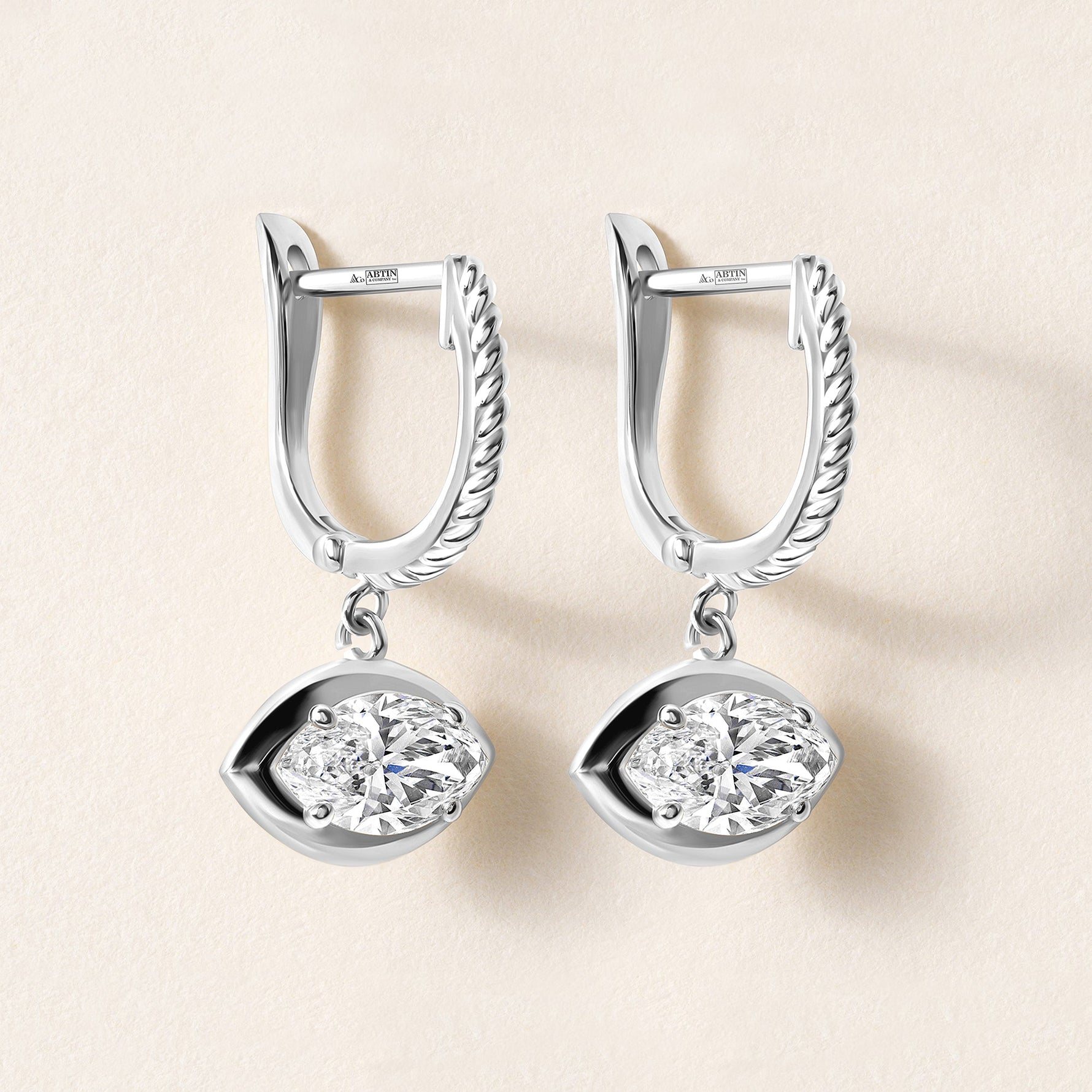 Riviera Marquise Drop Earrings Earring ABE-238V7-MQ-LGD-4  - Abtin & Co.
