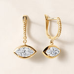 Riviera Marquise Drop Earrings Earring ABE-238V7-MQ-LGD-1  - Abtin & Co.