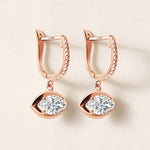Riviera Marquise Drop Earrings Earring ABE-238V7-MQ-LGD-7  - Abtin & Co.