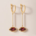 Riviera Marquise Pink Tourmaline Drop Earrings Earring ABE-238V10-MQ-PTD-1  - Abtin & Co.