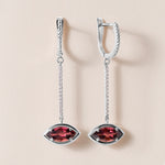 Riviera Marquise Pink Tourmaline Drop Earrings Earring ABE-238V10-MQ-PTD-2  - Abtin & Co.