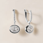 Riviera Oval Drop Earrings Earring ABE-238V8-OV-LGD-4  - Abtin & Co.