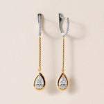 Riviera Pear Cascade Drop Earrings Earring ABE-238V5-PR-LGD-1  - Abtin & Co.