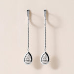 Riviera Pear Cascade Drop Earrings Earring ABE-238V5-PR-LGD-1  - Abtin & Co.