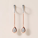 Riviera Pear Cascade Drop Earrings Earring ABE-238V5-PR-LGD-7  - Abtin & Co.
