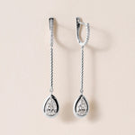 Riviera Pear Cascade Drop Earrings Earring ABE-238V5-PR-LGD-4  - Abtin & Co.