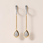 Riviera Pear Cascade Drop Earrings Earring ABE-238V5-PR-LGD-1  - Abtin & Co.
