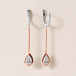 Riviera Pear Cascade Drop Earrings Earring ABE-238V5-PR-LGD-7  - Abtin & Co.