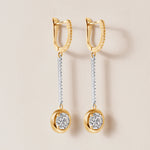 Riviera Round Cascade Drop Earrings Earring   - Abtin & Co.