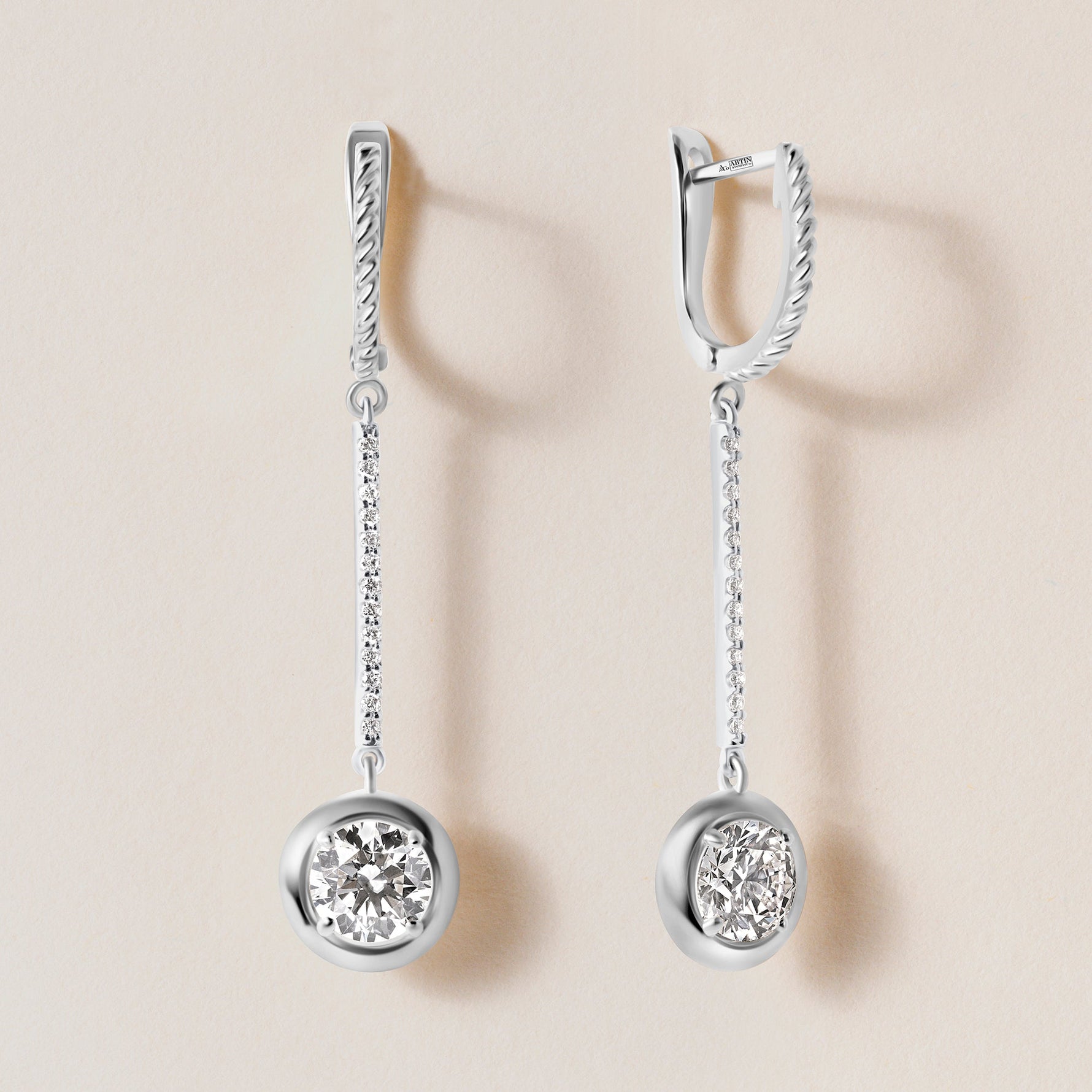Riviera Round Cascade Drop Earrings Earring   - Abtin & Co.