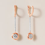 Riviera Round Cascade Drop Earrings Earring   - Abtin & Co.