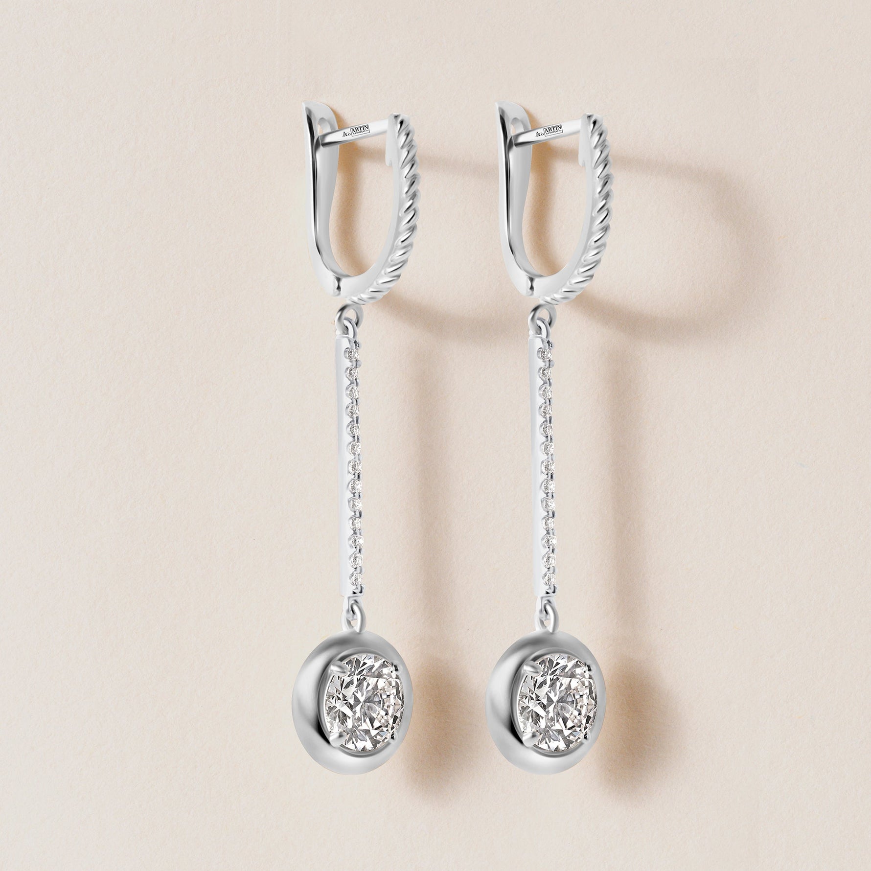 Riviera Round Cascade Drop Earrings Earring   - Abtin & Co.
