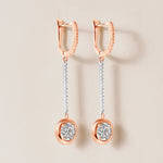 Riviera Round Cascade Drop Earrings Earring   - Abtin & Co.