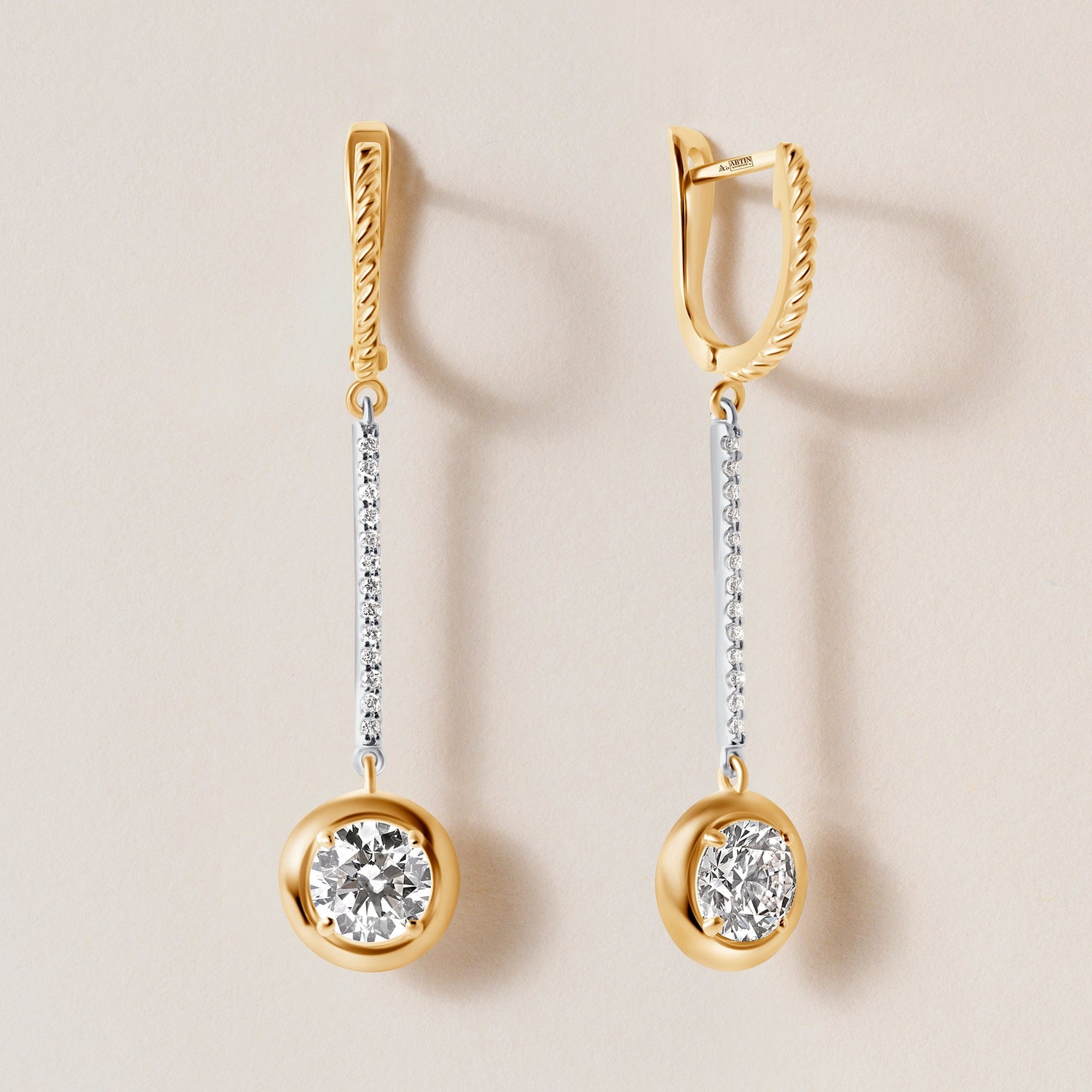 Riviera Round Cascade Drop Earrings Earring   - Abtin & Co.