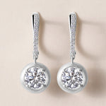 Riviera Round Drop Earrings ABE-238YV2/RD-LGD-1  - Abtin & Co.