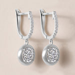 Riviera Round Drop Earrings ABE-238YV2/RD-LGD-2  - Abtin & Co.